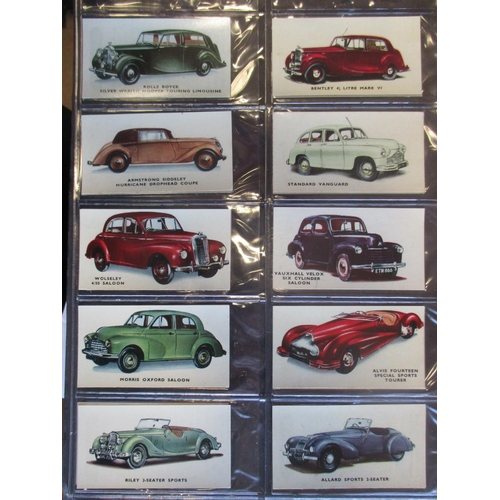 12 - Coln. of mainly complete sets, in an album, in variable cond., incl. Gallaher Motor Cars, L & B Moto... 