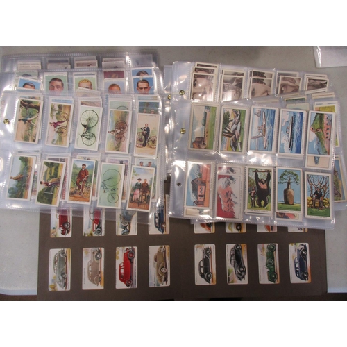 40 - Collection of complete and part sets, in plastic sleeves, old slip in albums and loose, in mixed con... 