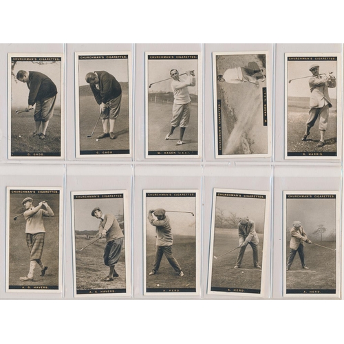 47 - Churchman. 1927 Famous Golfers set, in very good to excellent cond., apart from the odd trivial faul... 