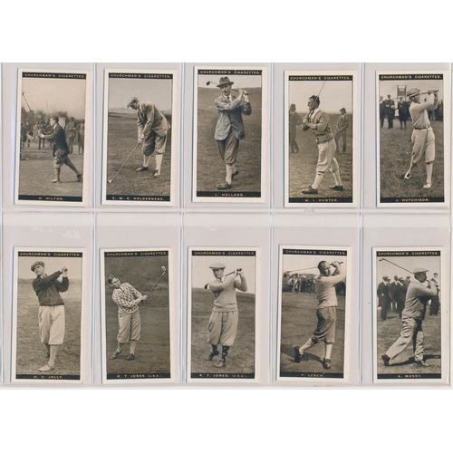 47 - Churchman. 1927 Famous Golfers set, in very good to excellent cond., apart from the odd trivial faul... 