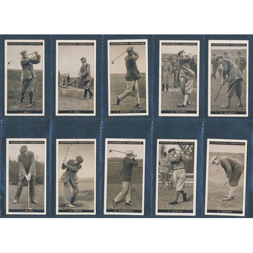 48 - Churchman. 1927 Famous Golfers set, in very good to excellent cond., apart from the odd small fault.... 