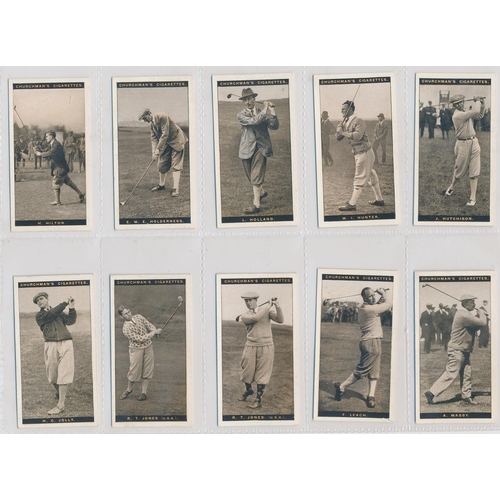 48 - Churchman. 1927 Famous Golfers set, in very good to excellent cond., apart from the odd small fault.... 