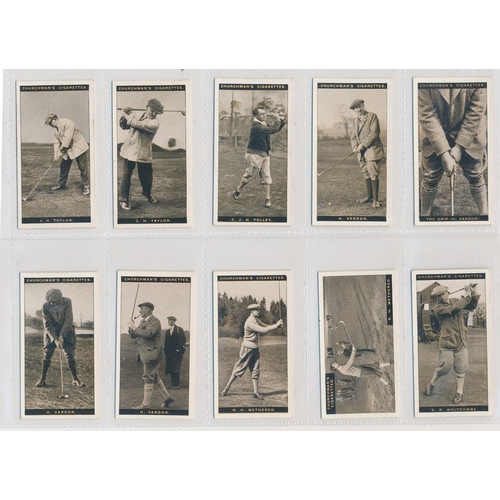 48 - Churchman. 1927 Famous Golfers set, in very good to excellent cond., apart from the odd small fault.... 