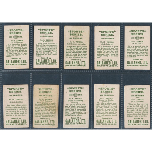 53 - Gallaher. 1912 Sports Series set (less 7), generally in good cond. with odd better card, several hav... 