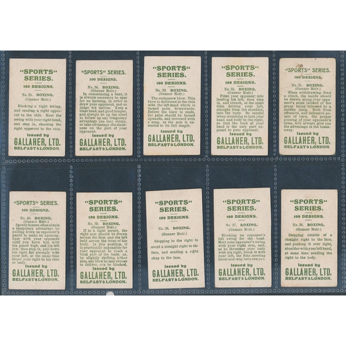 53 - Gallaher. 1912 Sports Series set (less 7), generally in good cond. with odd better card, several hav... 