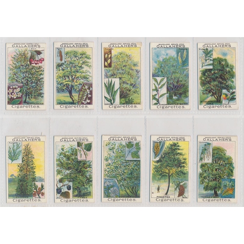 54 - Gallaher. 1912 Woodland Trees Series set, in good to very good cond., several have small corner faul... 