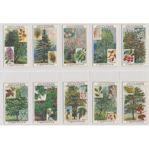 54 - Gallaher. 1912 Woodland Trees Series set, in good to very good cond., several have small corner faul... 