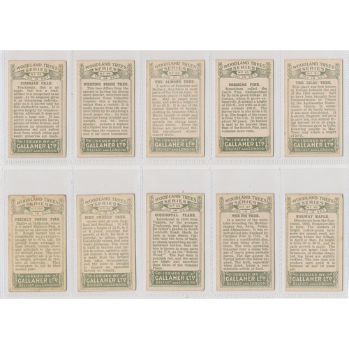 54 - Gallaher. 1912 Woodland Trees Series set, in good to very good cond., several have small corner faul... 