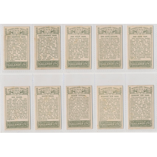 54 - Gallaher. 1912 Woodland Trees Series set, in good to very good cond., several have small corner faul... 