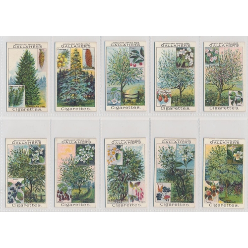 54 - Gallaher. 1912 Woodland Trees Series set, in good to very good cond., several have small corner faul... 