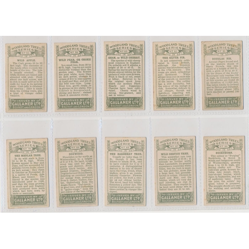 54 - Gallaher. 1912 Woodland Trees Series set, in good to very good cond., several have small corner faul... 