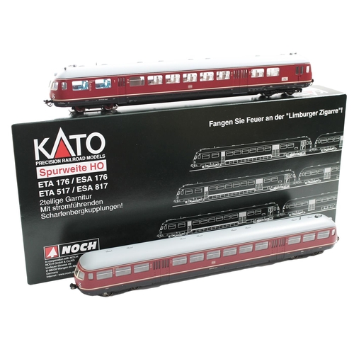 577 - Kato. HO gauge DCC Ready ETA 176 / ESA176 DB red Epoche III No. 73330, excellent in excellent box, w... 