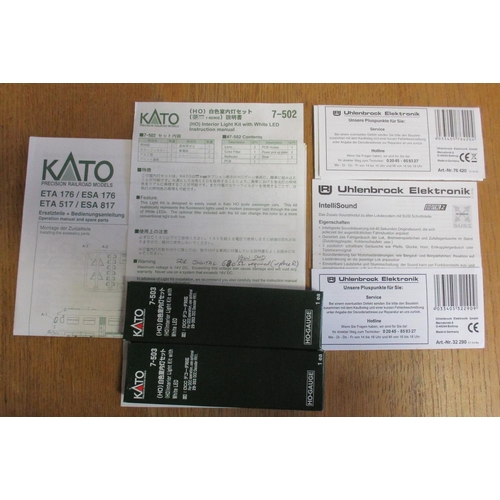 578 - Kato. HO gauge DCC Ready ETA 176 / ESA176 DB red Epoche III No. 73330, excellent in excellent box, w... 