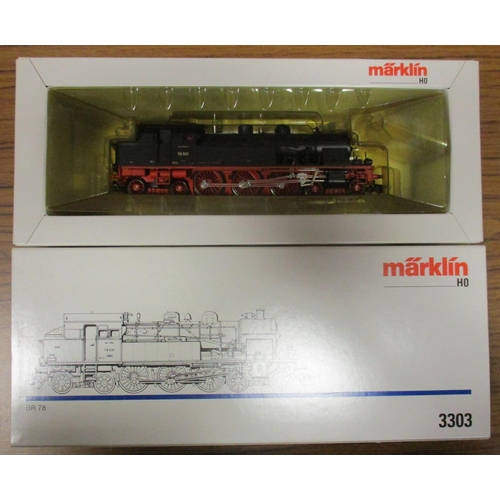 586 - Marklin. HO gauge collection of locomotives, generally excellent in good plus boxes, with Nos. 3304,... 