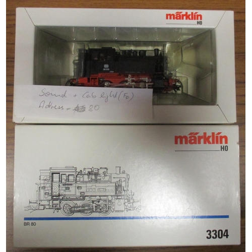 586 - Marklin. HO gauge collection of locomotives, generally excellent in good plus boxes, with Nos. 3304,... 