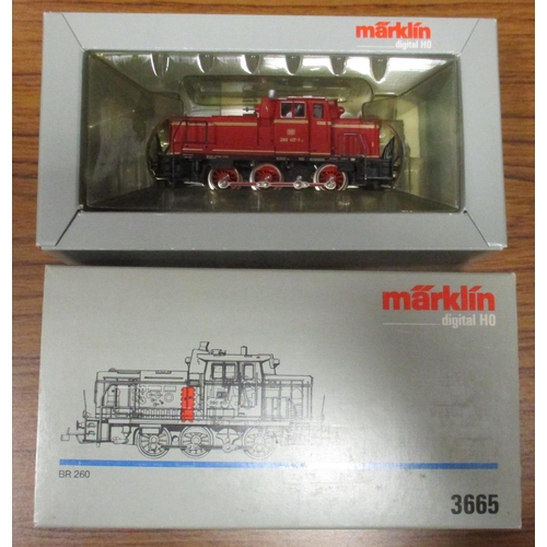 587 - Marklin. Trio of HO gauge Digital locomotives, excellent in excellent boxes, with Nos. 37072, 3665 a... 