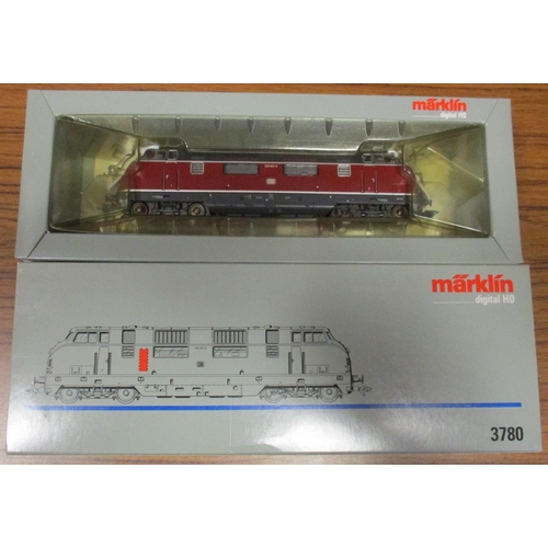 590 - Marklin. Pair of HO gauge Digital locomotives, excellent in good plus boxes, with BR black and red 0... 