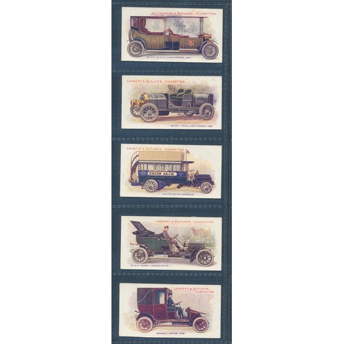 60 - Lambert & Butler. 1908 Motors set, in very good cond., with odd better card, apart from the odd triv... 