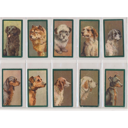 72 - Taddy. 1900 Dogs set, in fair to good cond., apart from one with a small area of damage to border, m... 