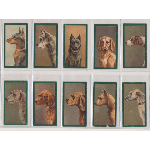 72 - Taddy. 1900 Dogs set, in fair to good cond., apart from one with a small area of damage to border, m... 