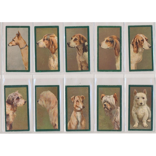 72 - Taddy. 1900 Dogs set, in fair to good cond., apart from one with a small area of damage to border, m... 