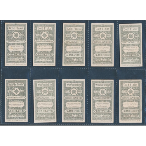 80 - Wills. 1901 Sports of All Nations set, in good cond., with some better, several have minor corner/ed... 