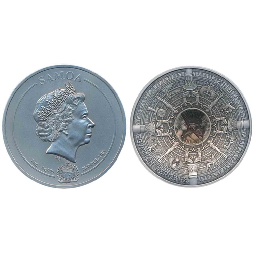 598 - Samoa. 2019 $25 Egyptian Heritage boxed 1 kilo silver coin, limited edition no.51 of just 199 minted... 