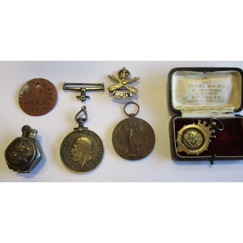 9 - Mainly WW1 range with:
1. BWM and Victory Medal to 515086 Pte F.T. Savage R.A.M.C. extremely fine wi... 