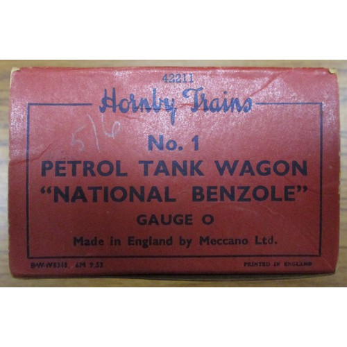 477 - Hornby. O Gauge collection in mixed condition with boxed goods wagons (5), No 1 Passenger Coach, unb... 