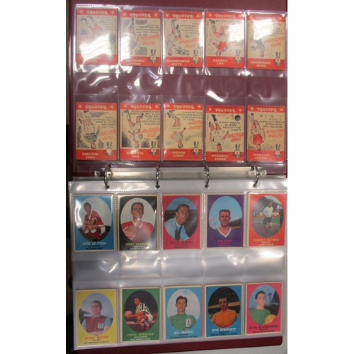 13 - A. & B.C. Collection of football sets, in an album, in variable cond., incl. Footballers 1962 Bazook... 