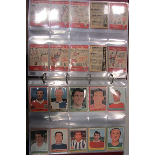 13 - A. & B.C. Collection of football sets, in an album, in variable cond., incl. Footballers 1962 Bazook... 