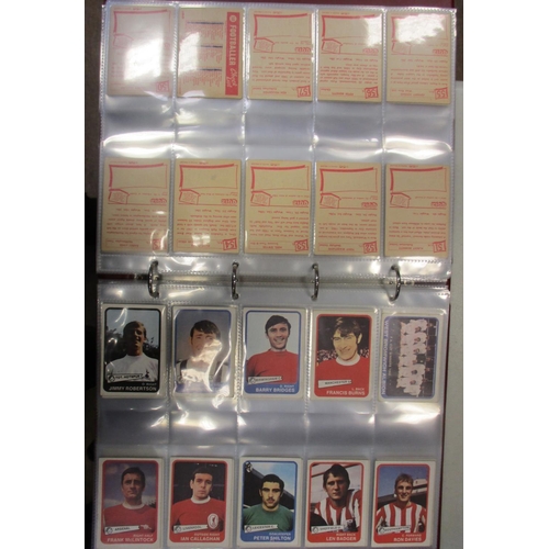 13 - A. & B.C. Collection of football sets, in an album, in variable cond., incl. Footballers 1962 Bazook... 