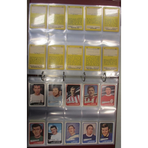 13 - A. & B.C. Collection of football sets, in an album, in variable cond., incl. Footballers 1962 Bazook... 