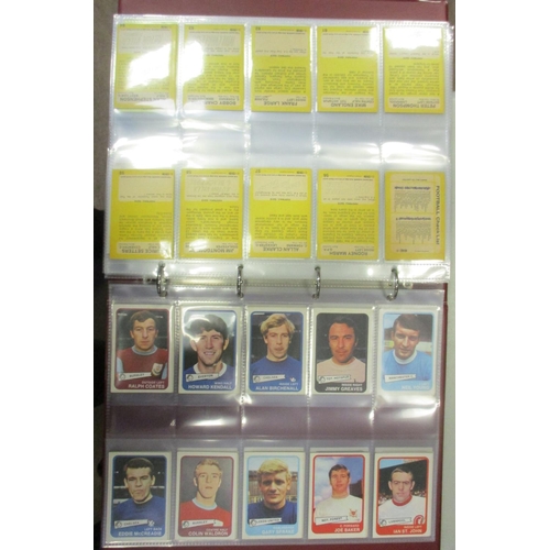 13 - A. & B.C. Collection of football sets, in an album, in variable cond., incl. Footballers 1962 Bazook... 