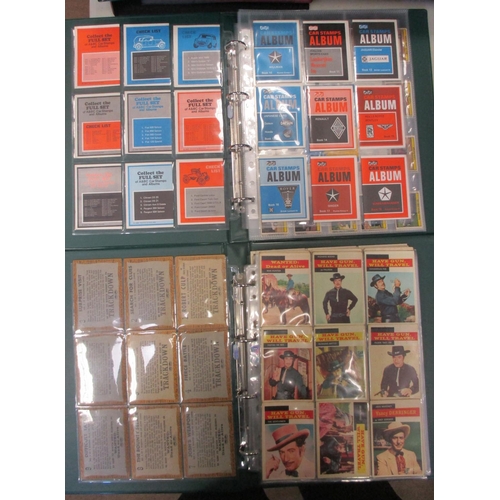 16 - A. & B.C. Collection of complete sets, in 2 albums, in variable cond., incl. Car Stamps set with wra... 