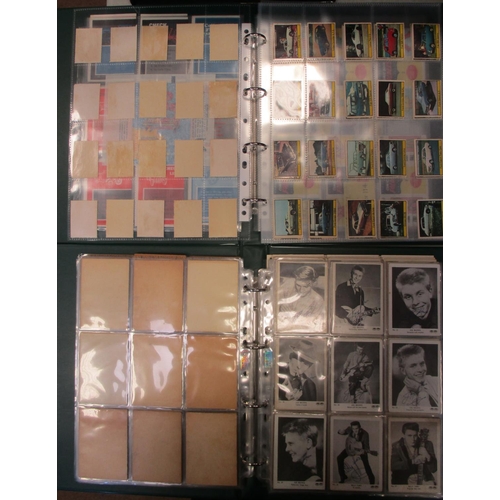 16 - A. & B.C. Collection of complete sets, in 2 albums, in variable cond., incl. Car Stamps set with wra... 