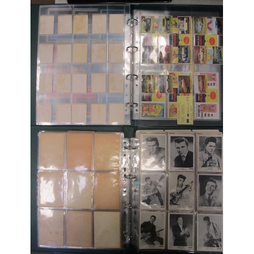 16 - A. & B.C. Collection of complete sets, in 2 albums, in variable cond., incl. Car Stamps set with wra... 