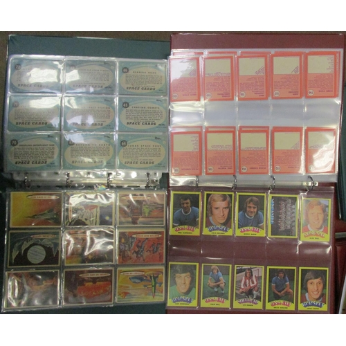 18 - A. & B.C. Collection of complete sets, in 2 albums, in variable cond., incl. Footballers 1974 red ba... 