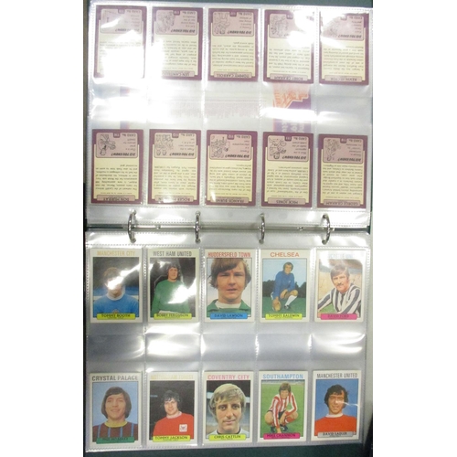 20 - A. & B.C. Collection of football sets, in an album, generally in very good cond., incl. Footballers ... 