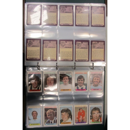 20 - A. & B.C. Collection of football sets, in an album, generally in very good cond., incl. Footballers ... 