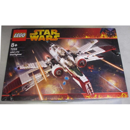 219 - Lego. Mainly Star Wars sets with Imperial Inspection No 7264, Wookie Catamaran No 7260, ARC-170 Star... 