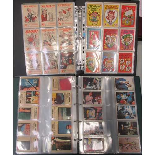 22 - A. & B.C. Collection of complete sets, in 2 albums, in variable cond., incl. Batman pink back no pan... 