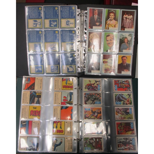 22 - A. & B.C. Collection of complete sets, in 2 albums, in variable cond., incl. Batman pink back no pan... 