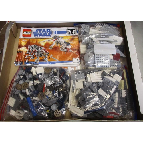 220 - Lego. Star Wars Republic Dropship with AT-OT Set No 10195 generally excellent in fair plus box with ... 