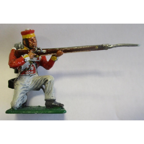 227 - Stadden. WM unpainted 80mm figures standing on 20mm bases with Queen's Regt officer, RM Drummer, Wel... 