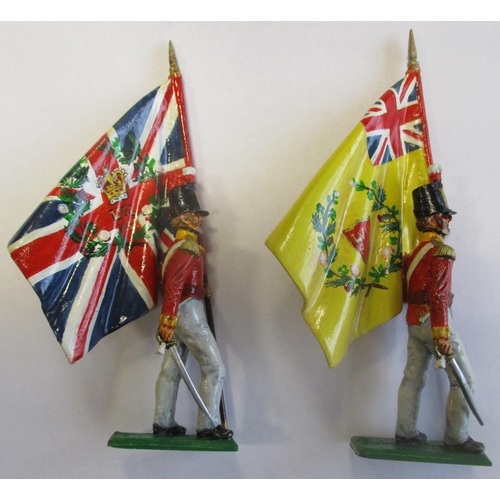 227 - Stadden. WM unpainted 80mm figures standing on 20mm bases with Queen's Regt officer, RM Drummer, Wel... 