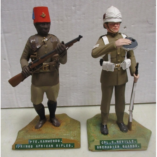 229 - Collection of larger scale figures from Napoleonic to post WW2, mainly 140mm to 150mm, appear to be ... 