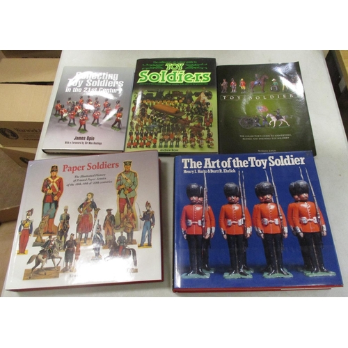 231 - Collection of mainly collecting toy soldiers books including Toy Soldiers 1973-Present by Schiffer, ... 