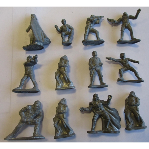 233 - Star Wars. The Empire Strikes Back 1982 LFL range of 25mm to 35mm scale zinc figures in range of pos... 