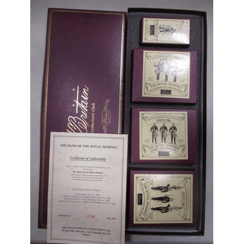 237 - Britains. Special Collectors Editions 1990s boxed sets with Sherwood Foresters Regimental Band set o... 